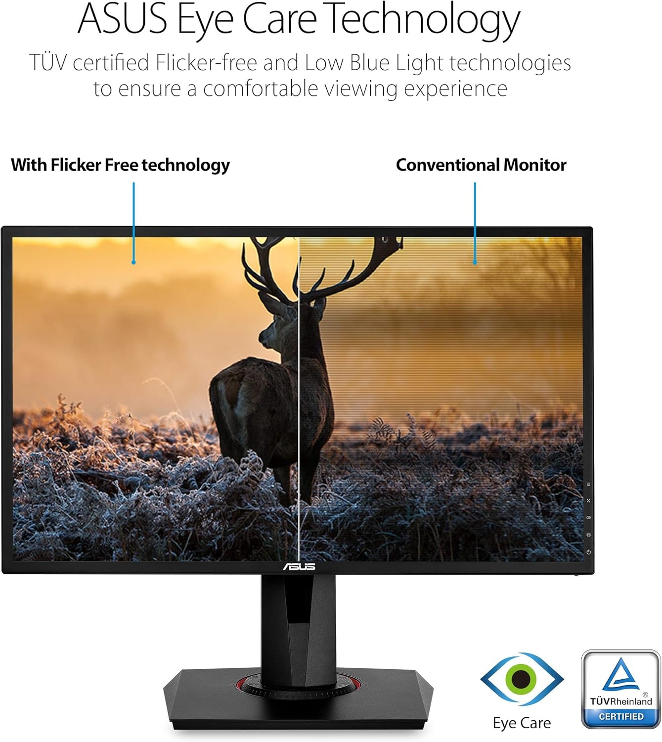 VG248QG 24” G-Sync Compatible Gaming Monitor 165Hz Full HD 1080P 0.5Ms DP HDMI DVI Eye Care