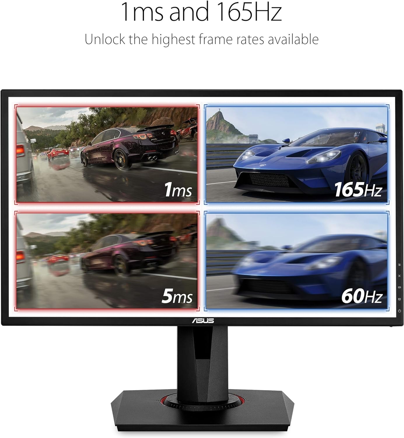 VG248QG 24” G-Sync Compatible Gaming Monitor 165Hz Full HD 1080P 0.5Ms DP HDMI DVI Eye Care