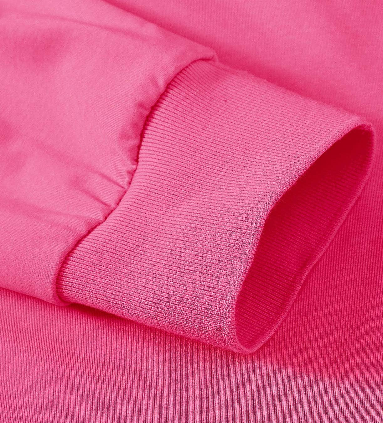 Long Sleeve Golf Polo Shirts for Women Dry-Fit Sports Tennis Polo Shirts Woman Golf Tops for Hiking Running Rose