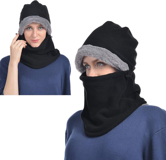 Fleece Balaclava Women Ski Face Mask for Winter under Armour Face Warmer for Womens